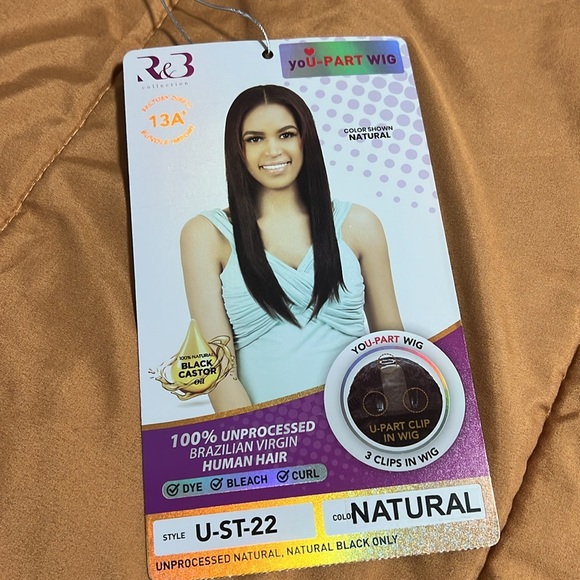 U Part Wig Natural Brown Color - Picture 8 of 8
